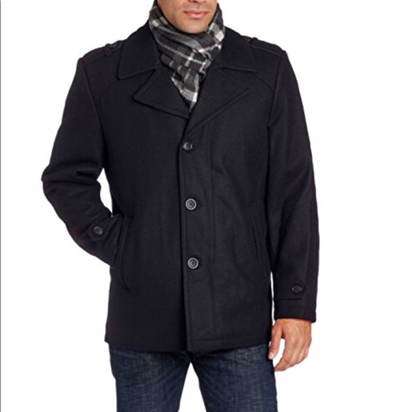 michael kors men's wool blend coat